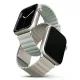 UNIQ Revix óraszíj Apple Watch Series 1-8/SE/SE2 38/40/41mm Reversible Magnetic, zöld-bézs