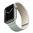 UNIQ Revix óraszíj Apple Watch Series 1-8/SE/SE2 38/40/41mm Reversible Magnetic, zöld-bézs