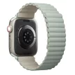 UNIQ Revix óraszíj Apple Watch Series 1-8/SE/SE2 38/40/41mm Reversible Magnetic, zöld-bézs