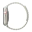 UNIQ Revix óraszíj Apple Watch Series 1-8/SE/SE2 38/40/41mm Reversible Magnetic, zöld-bézs