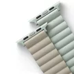 UNIQ Revix óraszíj Apple Watch Series 1-8/SE/SE2 38/40/41mm Reversible Magnetic, zöld-bézs