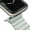 UNIQ Revix óraszíj Apple Watch Series 1-8/SE/SE2 38/40/41mm Reversible Magnetic, zöld-bézs