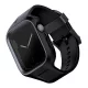 UNIQ óraszíj Monos 2in1 Apple Watch óraszíj + tok Series 4/5/6/7/8/9/SE/SE2 44/45mm. fekete/fekete tok, fekete