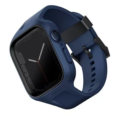UNIQ óraszíj Monos 2in1 Apple Watch óraszíj + tok Series 4/5/6/7/8/9/SE/SE2 44/45mm. niebieski/marine, kék