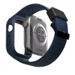 UNIQ óraszíj Monos 2in1 Apple Watch óraszíj + tok Series 4/5/6/7/8/9/SE/SE2 44/45mm. niebieski/marine, kék
