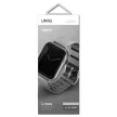 UNIQ óraszíj Linus Apple Watch Series 1/2/3/4/4/5/6/7/8/9/SE/SE2 38/40/41mm. Airosoft szilikon, szürke