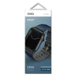 UNIQ óraszíj Linus Apple Watch Series 1/2/3/4/4/5/6/7/8/9/SE/SE2/Ultra/Ultra 2 42/44/45/49mm. Airosoft szilikon, sötétkék