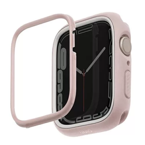 UNIQ Moduo tok Apple Watch Series 4/5/6/7/8/9/SE/SE2 44/45mm, rózsaszín-fehér
