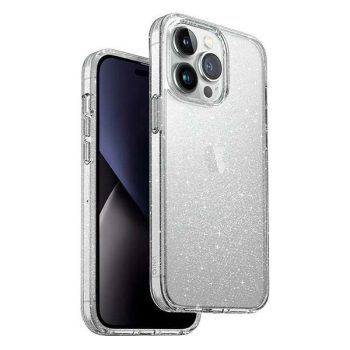   UNIQ Case LifePro Xtreme iPhone 14 Pro 6,1" csillámos tok, átlátszó