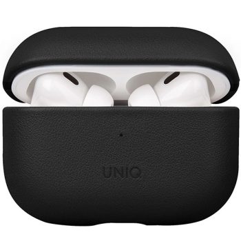   UNIQ Terra AirPods Pro 2 gen. Genuine Leather (2022/2023) tok, fekete