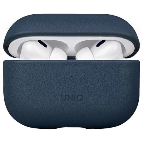 UNIQ Terra AirPods Pro 2 gen. Genuine Leather (2022/2023) tok, sötétkék