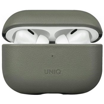   UNIQ Terra AirPods Pro 2 gen. Genuine Leather (2022/2023) tok, zöld