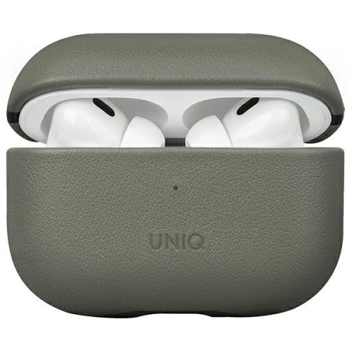 UNIQ Terra AirPods Pro 2 gen. Genuine Leather (2022/2023) tok, zöld