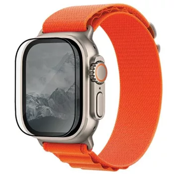   UNIQ Optix Vivid Apple Watch Ultra 49 mm, átlátszó edzett üvegfólia applikátorral