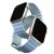 UNIQ Revix Premium óraszíj Apple Watch Series 1-8/SE/SE2 38/40/41 Edition Reversible Mag, fehér-kék