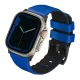 UNIQ óraszíj Linus Apple Watch Series 1/2/3/4/4/5/6/7/8/9/SE/SE2/Ultra/Ultra 2 42/44/45/49mm Airosoft szilikon, kék