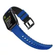 UNIQ óraszíj Linus Apple Watch Series 1/2/3/4/4/5/6/7/8/9/SE/SE2/Ultra/Ultra 2 42/44/45/49mm Airosoft szilikon, kék