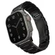 UNIQ óraszíj Osta Apple Watch 42/44/45/ 49mm Series 1/2/3/4/5/6/7/8/9/SE/SE2/Ultra/Ultra 2 Stainless Steel, fekete