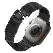 UNIQ óraszíj Osta Apple Watch 42/44/45/ 49mm Series 1/2/3/4/5/6/7/8/9/SE/SE2/Ultra/Ultra 2 Stainless Steel, fekete