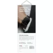 UNIQ óraszíj Osta Apple Watch 42/44/45/ 49mm Series 1/2/3/4/5/6/7/8/9/SE/SE2/Ultra/Ultra 2 Stainless Steel, fekete