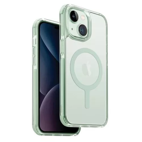 UNIQ tok Combat iPhone 15 6.1" Maglick Charging, mentazöld
