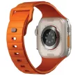 UNIQ óraszíj Stride Apple Watch Series1/2/3/4/5/6/7/8/9/SE/SE2/Ultra/Ultra 2 42/44/45/49mm FKM Rubber, narancssárga