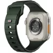 UNIQ óraszíj Stride Apple Watch Series1/2/3/4/5/6/7/8/9/SE/SE2/Ultra/Ultra 2 42/44/45/49mm FKM Rubber, sötétzöld
