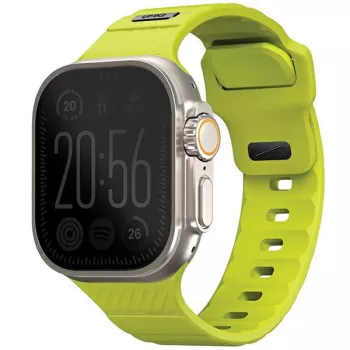   UNIQ óraszíj Stride Apple Watch Series1/2/3/4/5/6/7/8/9/SE/SE2/Ultra/Ultra 2 42/44/45/49mm FKM Rubber, lime