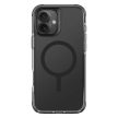 Uniq Combat iPhone 16 6.1" case Magclick Charging tok, fekete/carbon tok, fekete