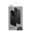 Uniq Combat iPhone 16 6.1" case Magclick Charging tok, fekete/carbon tok, fekete