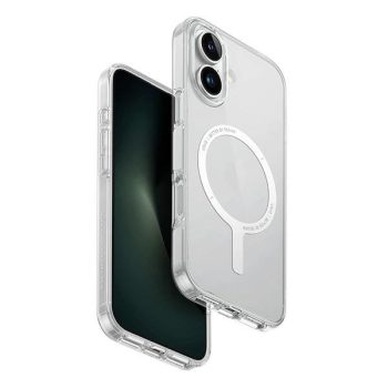   Uniq Clario iPhone 16 6.1" Magclick Charging case tok, átlátszó