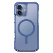 UNIQ tok Combat iPhone 16 Plus 6.7" Magclick Charging tok, átlátszó-kék