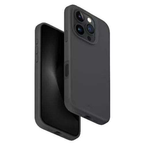 UNIQ Case Lino Hue iPhone 16 Pro Max 6.9" Magclick Charging tok, szürke
