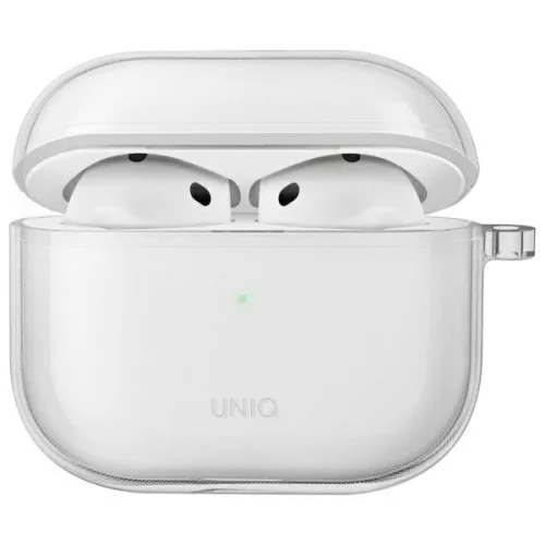 UNIQ case Glase AirPods 4 glossy tok, átlátszó