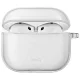 UNIQ case Glase AirPods 4 glossy tok, átlátszó