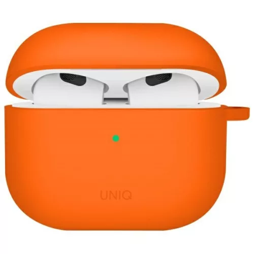 UNIQ case Nexo AirPods 4 + Ear Hooks Silicone tok, narancs