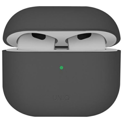UNIQ case Lino AirPods 4 Silicone ash tok, szürke