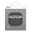 UNIQ case Lino AirPods 4 Silicone ash tok, szürke