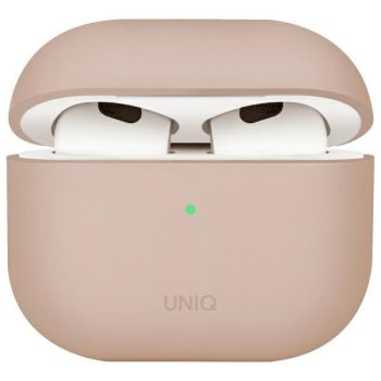 UNIQ case Lino AirPods 4 Silicone tok, rózsaszín