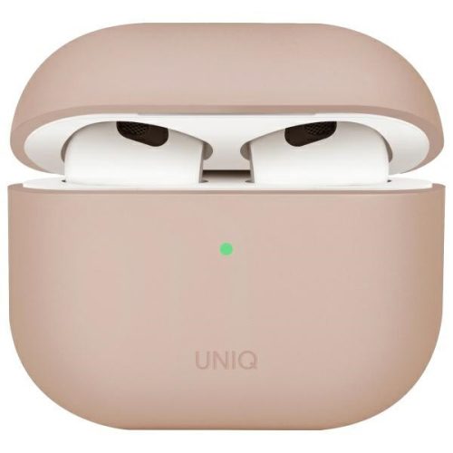 UNIQ case Lino AirPods 4 Silicone tok, rózsaszín