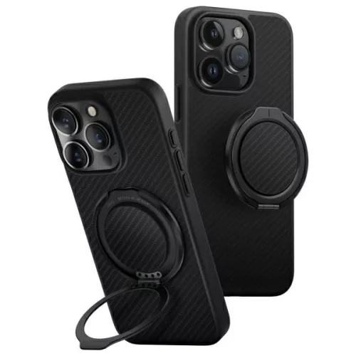 UNIQ Case Keva Air iPhone 16 Pro 6.3" Magclick Charging carbon tok, fekete