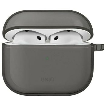 UNIQ case Glase AirPods 4 glossy tok, szürke