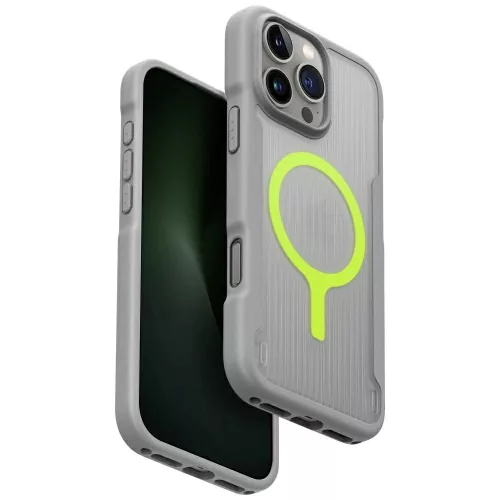 Uniq Combat Active Magclick Charging Case iPhone 16 Pro Max tok, szürke