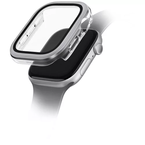 UNIQ Voute Apple Watch Series 10 46mm tempered glass, ezüst