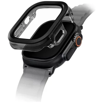 Uniq Voute Tempered Glass tok Apple Watch Ultra 49mm, fekete
