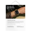 Uniq Voute Tempered Glass tok Apple Watch Ultra 49mm, fekete