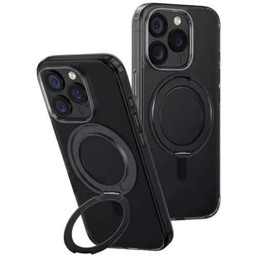 Uniq Swivix 360 Rotating Kickstand Case iPhone 16 Pro tok, fekete