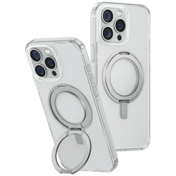   UNIQ Swivix iPhone 16 Pro Max 360 Rotating Kickstand tok, átlátszó