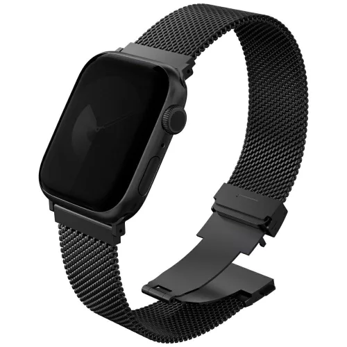 UNIQ óraszíj Dante Pro Apple Watch       42/41/40mm Stainless Steel, grafit-fekete