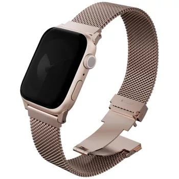   UNIQ óraszíj Dante Pro Apple Watch       49/46/45/44mm Stainless Steel fémes rózsaszín